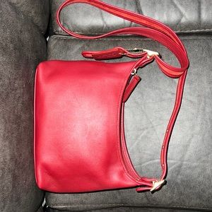 Red vintage coach crossbody
